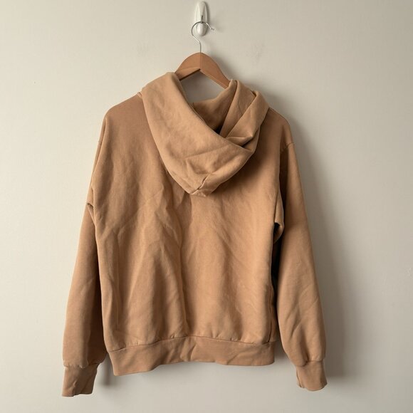 Aritzia Hoodie & The Super Puff Super Fleece Zip Up Hoodie Tan Size Small - Picture 6 of 8